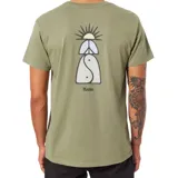 Remera verde con logo de la marca Katin estampado en el pecho.
