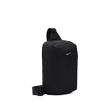 Bolso bandolera Nike Aura unisex color negro con logo blanco estampado.