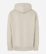 Buzo masculino comfort cerrado, con capucha y cordón para ajustes. Tiene bolsillo delantero y mangas largas.