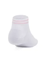 Medias deportivas Under Armour unisex, de corte bajo, color negro con logo blanco.