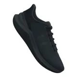 Championes de running Under Armour Phade RN 3, color azul marino con logo verde flúor y suela blanca.