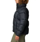 Campera acolchada tipo plumífero Columbia Puffer Puffect II, color negro, con cierre frontal completo, cuello alto y puños elásticos. Cuenta con aislamiento Thermarator™ y tratamiento hidrofóbico duradero.