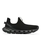 Zapatillas Columbia Terrastride SLR negras, tipo slip-on, con capellada de tejido de punto, tiradores en la lengüeta y el talón, plantilla Techlite Eco y suela Omni-Grip LT con orificios de ventilación.