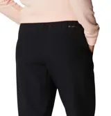 Pantalón de senderismo azul marino, de corte recto y largo tobillero, con cintura elástica ajustable, bolsillos laterales y tecnología Omni-Wick para absorción de la humedad.