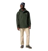 Campera Columbia 3 en 1 color azul marino, con capa exterior impermeable y transpirable, tecnología termorreflectante Omni-Heat™ y forro polar interior. Capucha desmontable y ajustable, puños y dobladillo ajustables, bolsillos con cremallera y protector de barbilla.