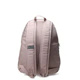 Mochila Puma Phase Backpack, color rosa viejo, con compartimento principal y bolsillo frontal con cierre. Presenta el logo y la palabra PUMA en negro en la parte frontal.