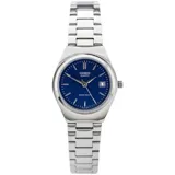 Reloj Casio LTP1170A-2ADF para mujer, con caja y pulsera de acero plateado, esfera azul de 28mm y cristal mineral.