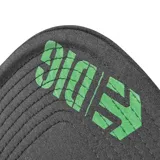 Gorro de camionero Etnies con visera plana negra, paneles frontales estampados con imágenes de la revista Dig BMX y paneles traseros de malla negra.