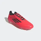 Championes de fútbol Adidas F50 Elite color rosa con detalles en negro.