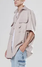 CAMISA CARGO [ BEIGE ]