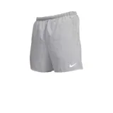 Short deportivo Nike Dri-FIT Challenger para hombre, color gris con logo blanco en la pierna izquierda. Confeccionado en tejido ligero y transpirable con tecnología Dri-FIT, cintura elástica con cordón, calzoncillo interior y bolsillos laterales.