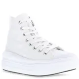 Championes Converse All Star Chuck Taylor Move de caña alta, color blanco, con plataforma y cordones. Confeccionados en lona.