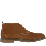 Botín de hombre Hush Puppies modelo New Safari, color marrón, confeccionado en gamuza, con cordones y suela de goma.