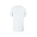 Remera amarilla de manga corta con cuello redondo y logo de CAT estampado en el pecho.