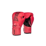 Guantes de boxeo Everlast Elite 2 de 16 oz, color rojo con detalles en negro y logo Everlast en el puño.