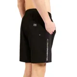 Short de baño negro Billabong D-Bah Spec 73 de 17 pulgadas de largo, con cintura elastizada, cordón de ajuste, estampado lateral y bolsillo trasero con logo bordado.