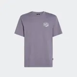 Remera manga corta color violeta con estampado del logo de la marca en el pecho.