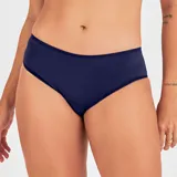 Bombacha vedetina de lycra color azul marino.