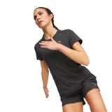 Camiseta jaspeada de entrenamiento con tecnología dryCELL para absorción de humedad, de ajuste regular y cuello redondo.