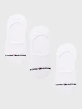Pack de tres pares de medias invisibles de algodón para mujer, marca Tommy Hilfiger.