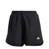Short deportivo Adidas negro con logo blanco en la pierna izquierda.