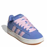 Championes urbanos Adidas Grand Court Alpha, color azul con detalles en rosa y suela blanca.