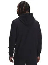 Buzo con capucha color verde militar, con logo BSR estampado en el pecho.