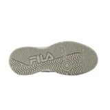 Championes Fila Grand Prix de mujer, color blanco con detalles en lila y celeste.