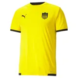 Camiseta de fútbol Puma del Club Atlético Peñarol, color amarillo con detalles en negro en cuello y mangas. Incluye logo de Puma y escudo del club en el frente.