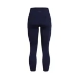 Calza deportiva color salmón, tiro alto, corte capri y bolsillo lateral.