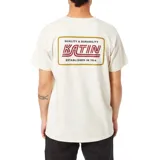 Remera blanca de algodón con estampa en el pecho del logo de la marca Katin.
