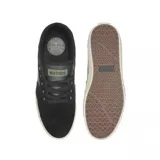 Championes Etnies Barge LS negros con detalles en marrón y suela blanca.