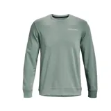 Buzo Under Armour de hombre color verde, de tela suave y ligera. Tiene cuello redondo, mangas largas y logo estampado en el pecho.