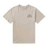 Remera color beige con estampado en el pecho con la frase "The Sound of Change 2003 Rhythm Livin".