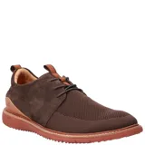 Zapato híbrido de hombre color marrón, con capellada de tejido ligero y detalles en cuero. Suela con tecnología Honey Foam.