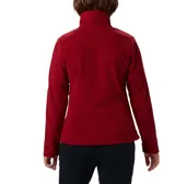 Campera polar Columbia Fast Trek II Jacket, color celeste, con cierre frontal completo, cuello alto y bolsillos laterales con cierre.