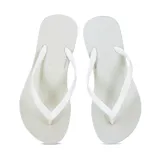 Chanclas blancas Tropical Brasil modelo Slim Basic.