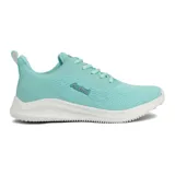 Zapatillas deportivas turquesas con diseño ligero y transpirable, ideales para running.