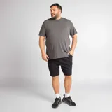 Short deportivo negro de corte recto.