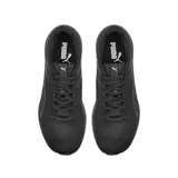 Championes Puma Transport de mujer, color negro con detalles en rosa y blanco.