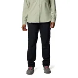 Pantalón convertible de senderismo color negro, con protección solar FPU 50, perneras desmontables con cremallera para convertirlo en short, bolsillos laterales y traseros.