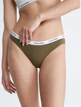 Bombacha clásica color verde militar, con cintura elástica blanca con logo de la marca.