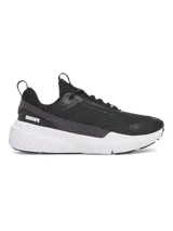 Zapatillas de entrenamiento Project Rock BSR 5 para mujer, color negro con detalles en gris y suela blanca.
