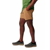 Short Columbia de hombre color gris oscuro, con bolsillos laterales, anilla en D y trabillas multiuso para el cinturón.