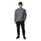 Buzo Columbia de hombre, color gris, de cuello redondo, puños y dobladillo acanalados.