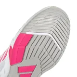 Championes Adidas Amplimove W, color blanco con detalles rosados, ideales para tenis.