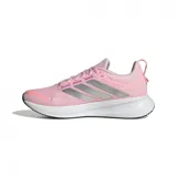 Championes Adidas Runfalcon 5 para mujer, color rosado con detalles plateados y suela blanca.