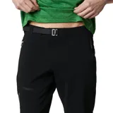 Pantalón de senderismo negro Columbia Titan Pass II para hombre, con tejido elástico en 4 direcciones, tecnología Omni-Shield de repelencia al agua, bolsillos con cremallera y cinturón integrado.