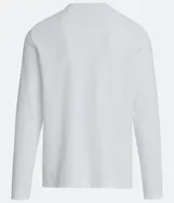 Remera de hombre, modelo slim, de manga larga y cuello redondo. Tejido acanalado liso.