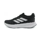 Zapatillas deportivas Adidas Runfalcon 5, color negro con detalles blancos, ideales para running y entrenamiento.